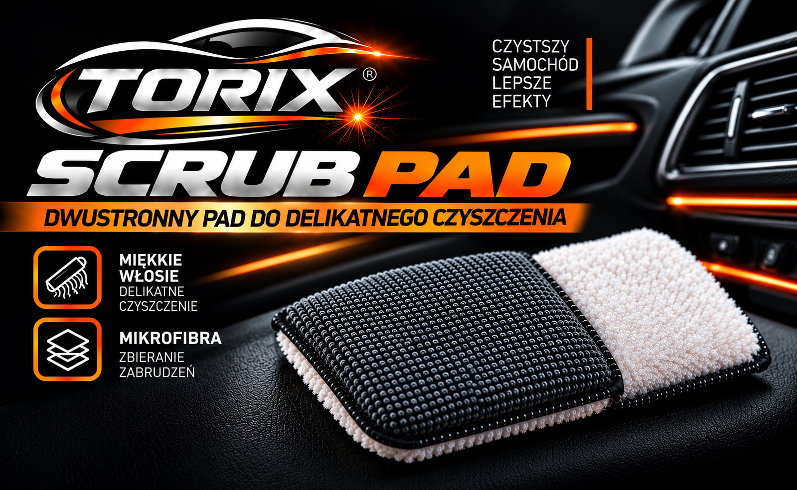 Dual Scrub Pad & Finish Pad