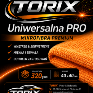 Mikrofibra Premium uniwersalna Pro 320 gsm. 40 * 40 – biała