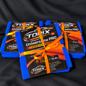 Mikrofibra Premium uniwersalna Pro 320 gsm. 40 * 40 niebieska Pakiet 5 szt.